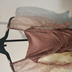 Shimmering Sheer Dress with Sequins